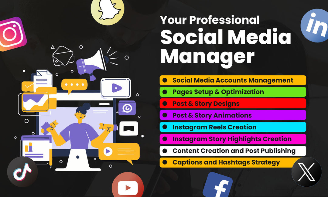 I will be your social media manager